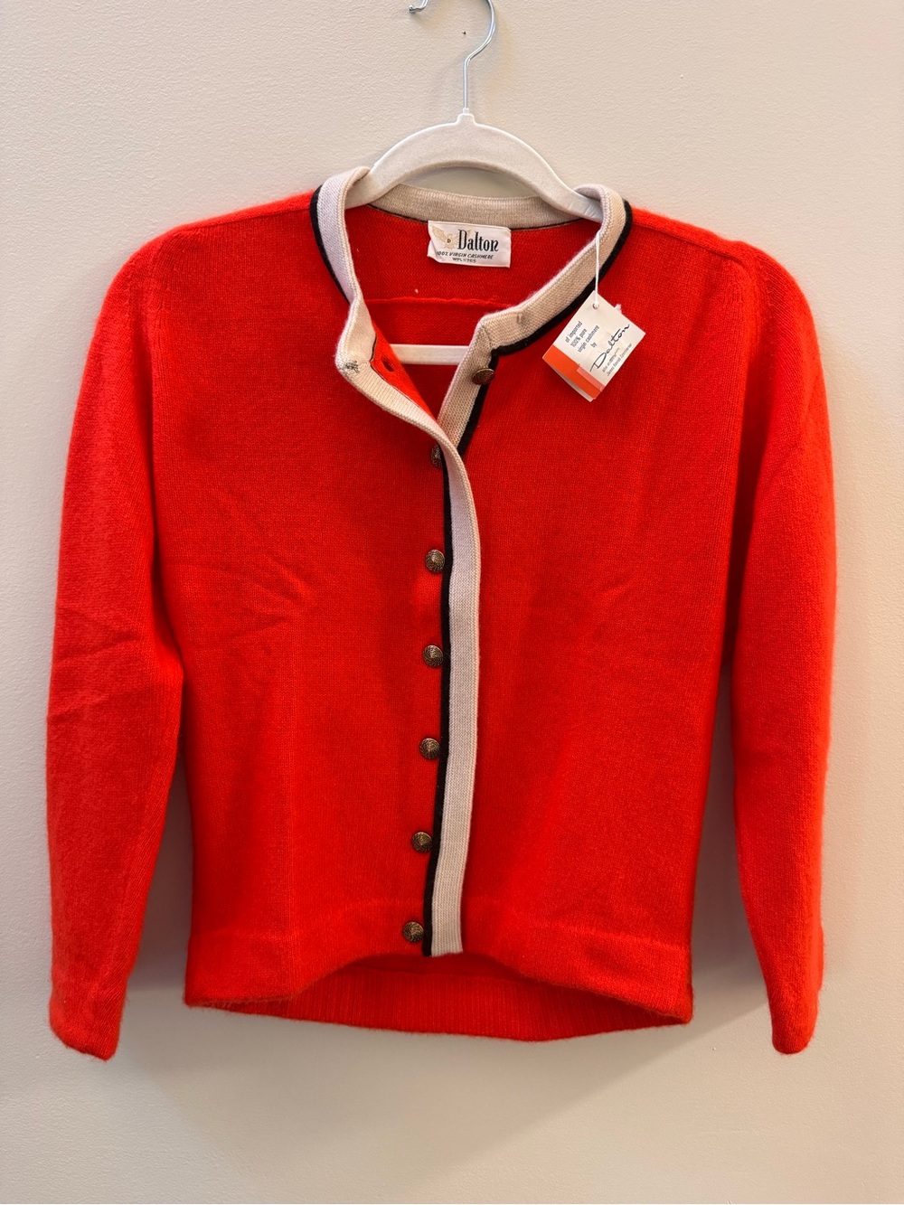 NOS 1950’s Dalton Red Cashmere Wool Matching Skirt Suit Original Tags Unworn